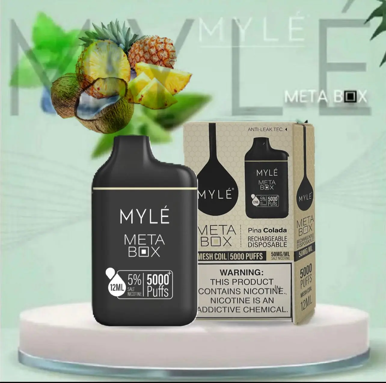 Myle Meta Box Pina Colada (5000 puff) - Mix Vape